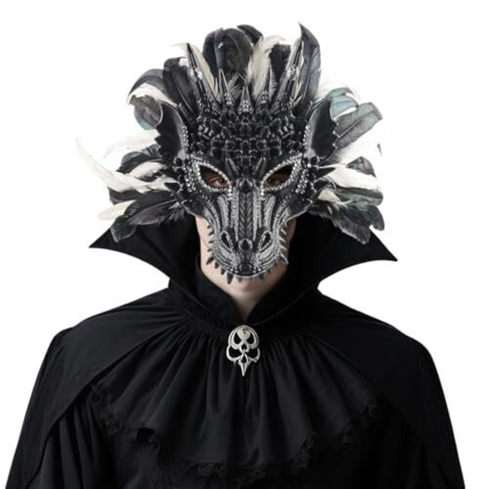 4760 Dragon Cosplay Mask for Halloween and Carnival Half Face Dragon Mask